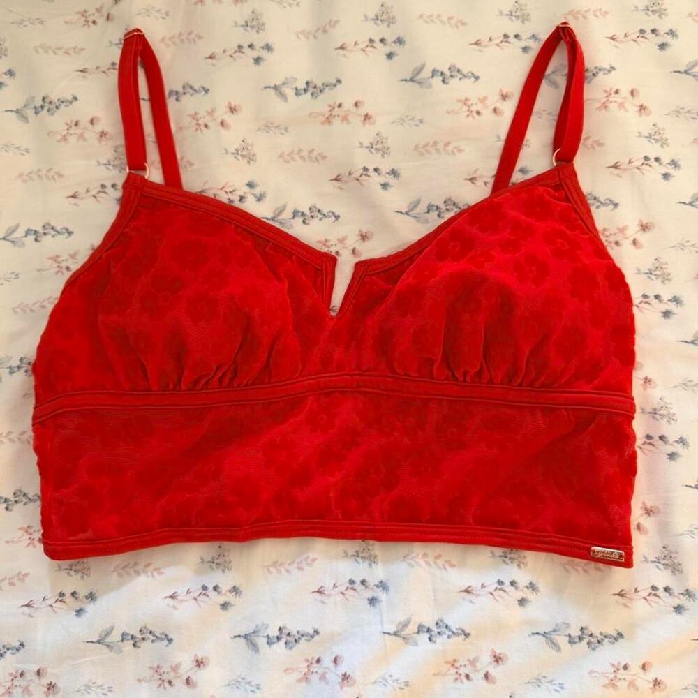 Pink victorias secret red mesh